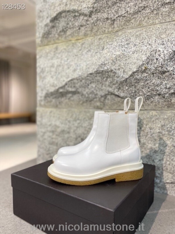 γνήσιας ποιότητας Bottega Veneta Boots Ankle Boots από δέρμα μοσχαριού συλλογή φθινόπωρο/χειμώνας 2020 λευκό