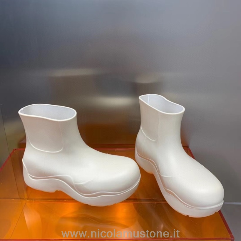 γνήσιας ποιότητας Bottega Veneta Puddles Pvc Ankle Boots φθινόπωρο/χειμώνας 2021 συλλογή λευκό