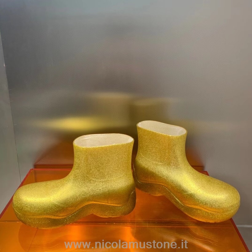 γνήσιας ποιότητας Bottega Veneta Puddles Pvc Ankle Boots φθινόπωρο/χειμώνας 2021 συλλογή χρυσό