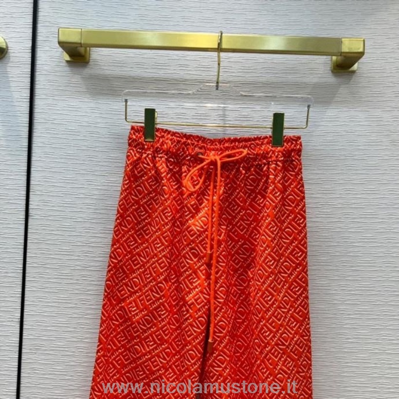 γνήσιας ποιότητας Fendi X Skims σετ αθλητικών φόρμας φθινόπωρο/χειμώνας 2021 συλλογή κόκκινο πορτοκαλί