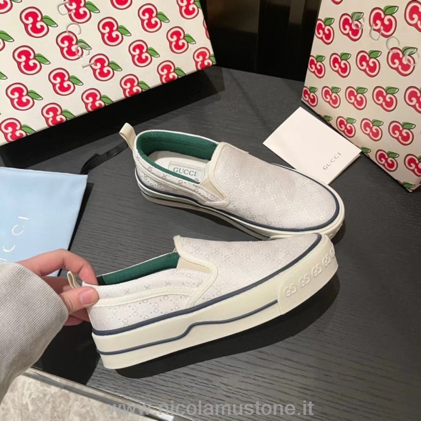 γνήσιας ποιότητας Gucci 1977 Slide On Sneakers συλλογή άνοιξη/καλοκαίρι 2021 λευκό
