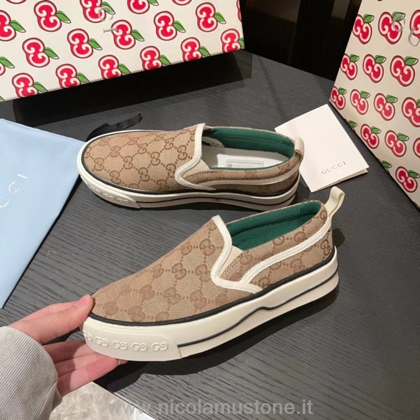 γνήσιας ποιότητας Gucci 1977 Slide On Sneakers συλλογή μπεζ άνοιξη/καλοκαίρι 2021