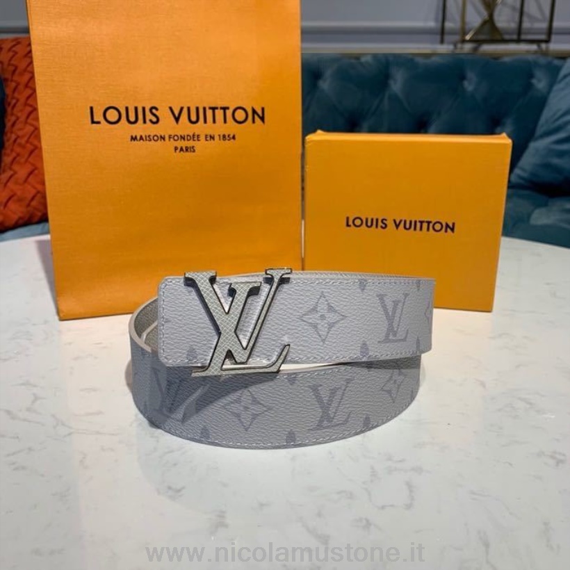 πρωτότυπης ποιότητας Louis Vuitton Iconic 30 αναστρέψιμη ζώνη μονόγραμμα Geant καμβάς άνοιξη/καλοκαίρι 2020 συλλογή M0160t Blanc