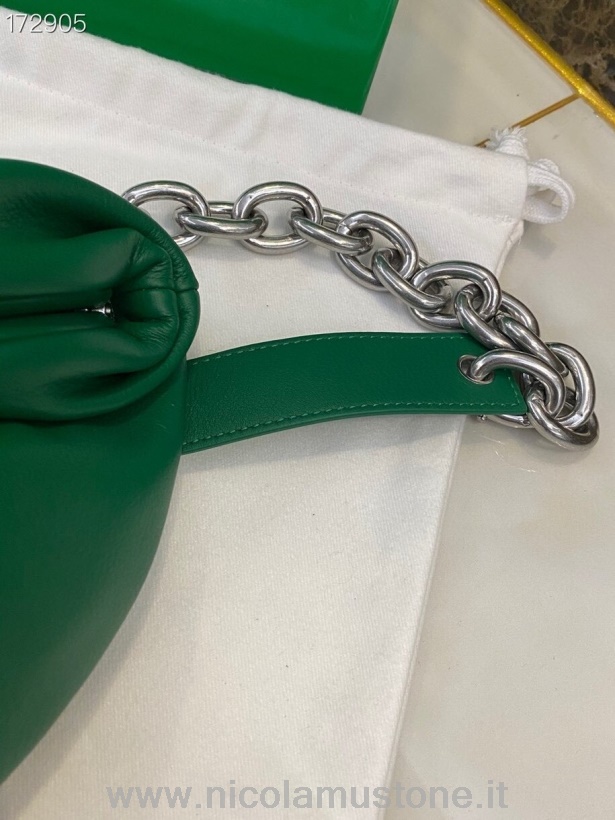 γνήσιας ποιότητας Bottega Veneta αλυσίδα τσάντα πουγκί 22cm 651445 δέρμα μοσχαριού συλλογή Racing Green άνοιξη/καλοκαίρι 2021