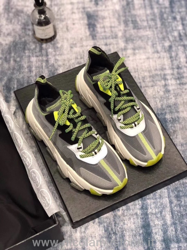Original quality Ash Eclipse Chunky Outsole Suede Panel Ripstop Sneakers Spring/Summer 2019 Collection Green