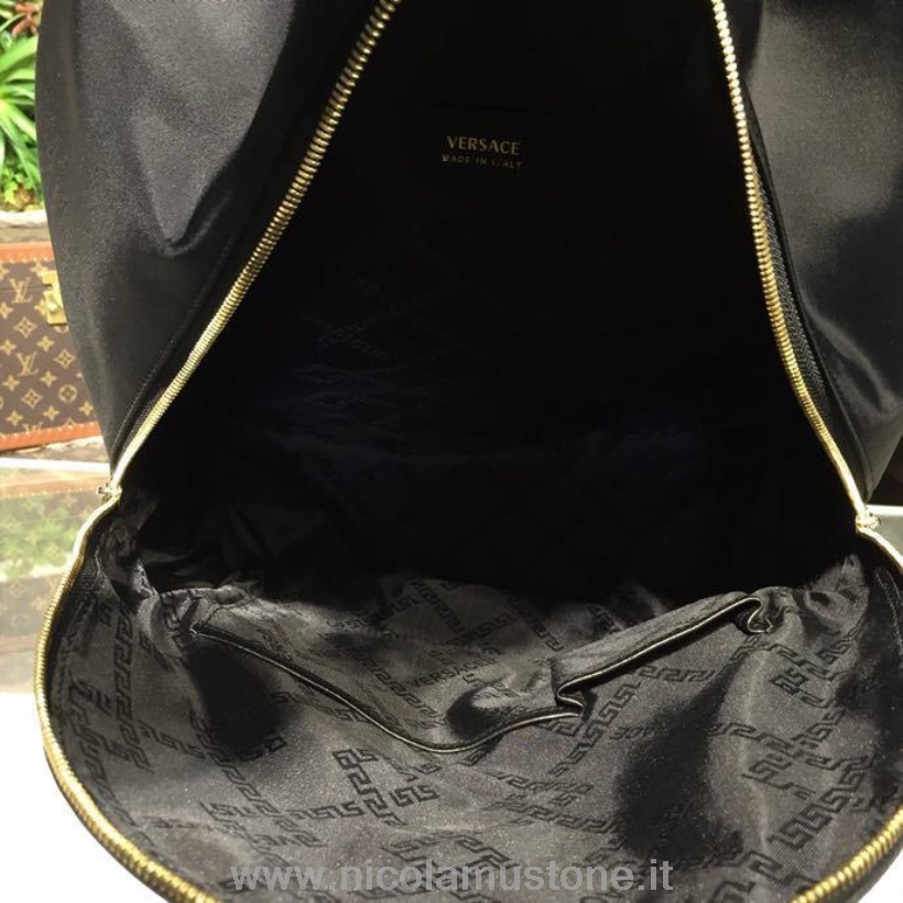 Original quality Medusa Rucksack Backpack Bag 30cm Grained Calfskin Spring/Summer 2018 Collection Black