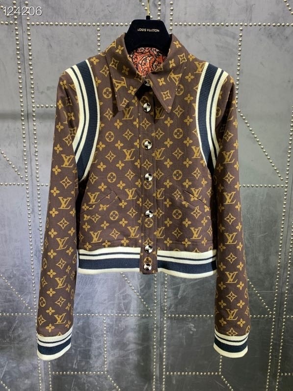 Original quality Louis Vuitton Denim Womens Jacket Fall/Winter 2020 Collection Brown