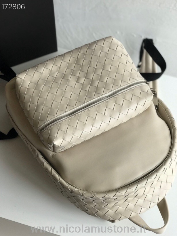 Original quality Bottega Veneta Backpack 42cm 70078 Intrecciato Nappa Leather Spring/Summer 2021 Collection Beige