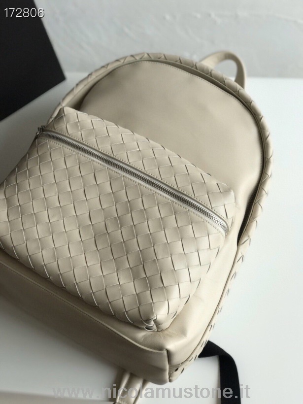 Original quality Bottega Veneta Backpack 42cm 70078 Intrecciato Nappa Leather Spring/Summer 2021 Collection Beige