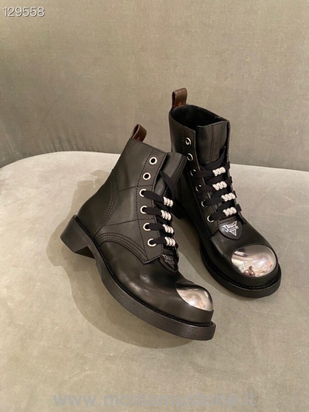 Original quality Louis Vuitton Metropolis Flat Ranger Boots Calfskin Leather Fall/Winter 2020 Collection 1A64VO Black