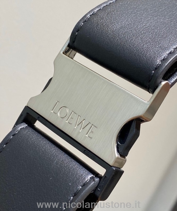 Original quality Loewe Puzzle Belt Bag 26cm Calfskin Leather Spring/Summer 2022 Collection Black