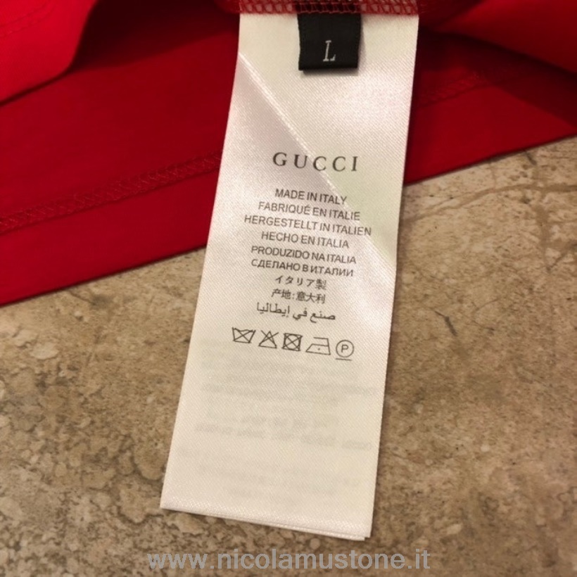 Original quality Gucci Lunar Year Tiger Short Sleeved T-Shirt Spring/Summer 2022 Collection Red
