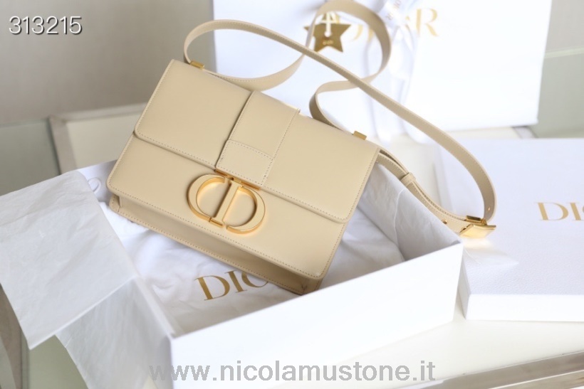 Original quality Christian Dior 30 Montaigne Bag 24cm Gold Hardware Calfskin Leather Spring/Summer 2022 Collection Beige