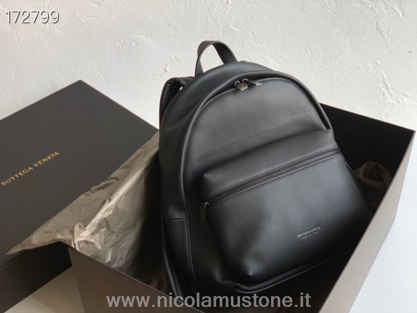 Original quality Bottega Veneta Backpack 42cm 70071 Intrecciato Nappa Leather Spring/Summer 2021 Collection Black