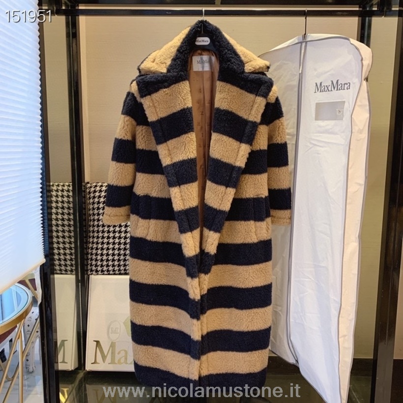 Original quality Max Mara Teddy Bear Wool Coat Fall/Winter 2020 Collection Beige/Black