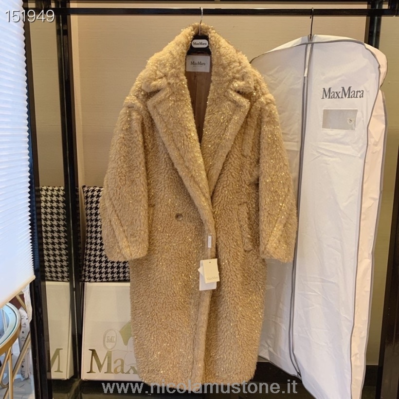 Original quality Max Mara Teddy Bear Wool Coat Fall/Winter 2020 Collection Camel