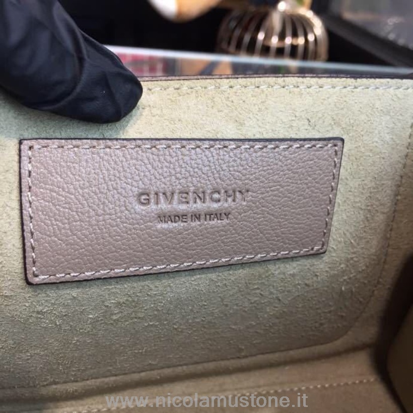 Givenchy Bolso De Hombro Gv3 Calidad Original 22cm Piel De Becerro Graneada Colección Primavera/verano 2018 Beige