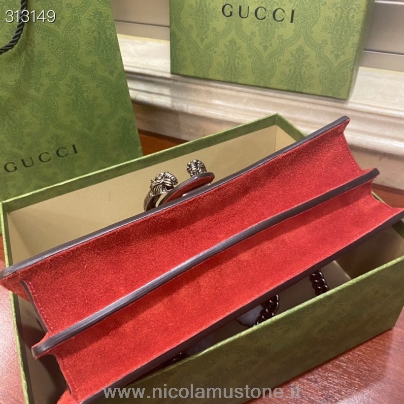 Calidad Original Gucci Bolso De Hombro Dionysus 28cm 400249 Piel De Becerro Colección Primavera/verano 2022 Rojo