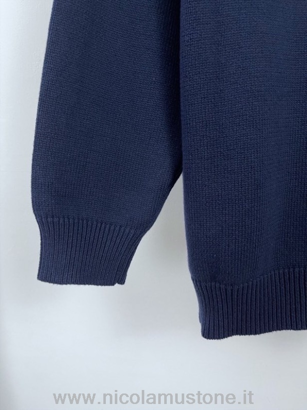 Calidad Original Balenciaga Fbi Suéter De Punto Colección Primavera/verano 2022 Azul Marino