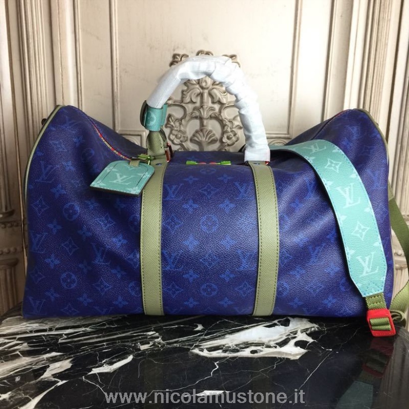 Qualité Dorigine Louis Vuitton Keepall 45cm Toile Monogram Collection Automne/hiver 2019 M43855 Bleu