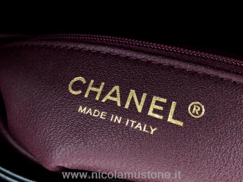 Qualité D\origine Chanel Trendy Cc Top Handle Bag 25cm Cuir De Veau Matériel Doré Collection Printemps/été 2019 Acte 1 Noir/bordeaux