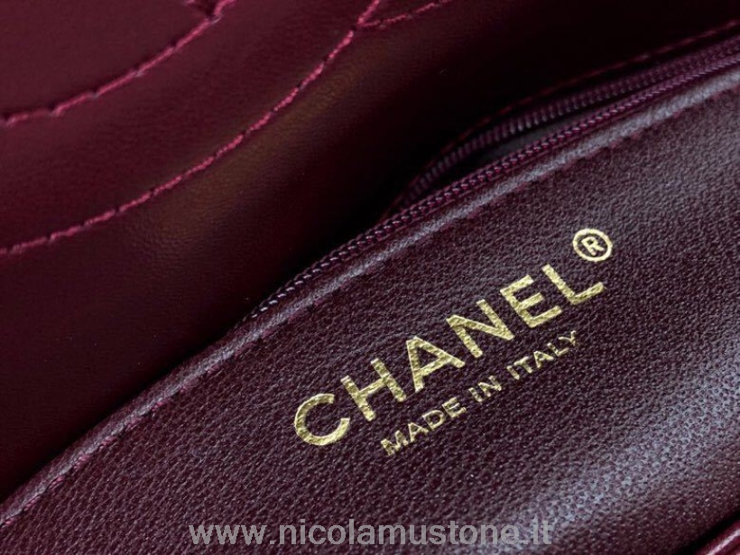 Qualité D\origine Chanel Trendy Cc Top Handle Bag 25cm Cuir De Veau Quincaillerie Dorée Printemps/été 2019 Acte 1 Collection Bordeaux