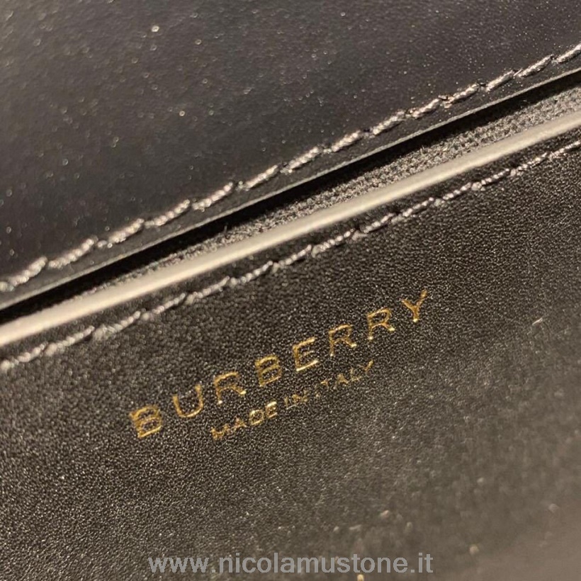 Sac Porté épaule Burberry Tb Logo Qualité Originale 25cm Toile Enduite Collection Automne/hiver 2019 Marron