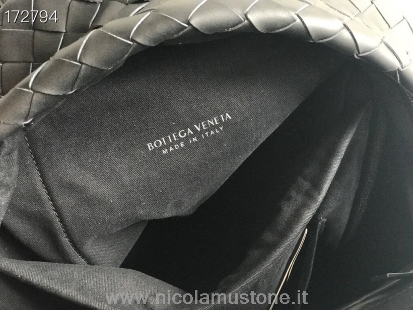Sac à Dos Bottega Veneta 42cm Cuir Nappa Intrecciato Qualité Originale Collection Printemps/été 2021 Noir