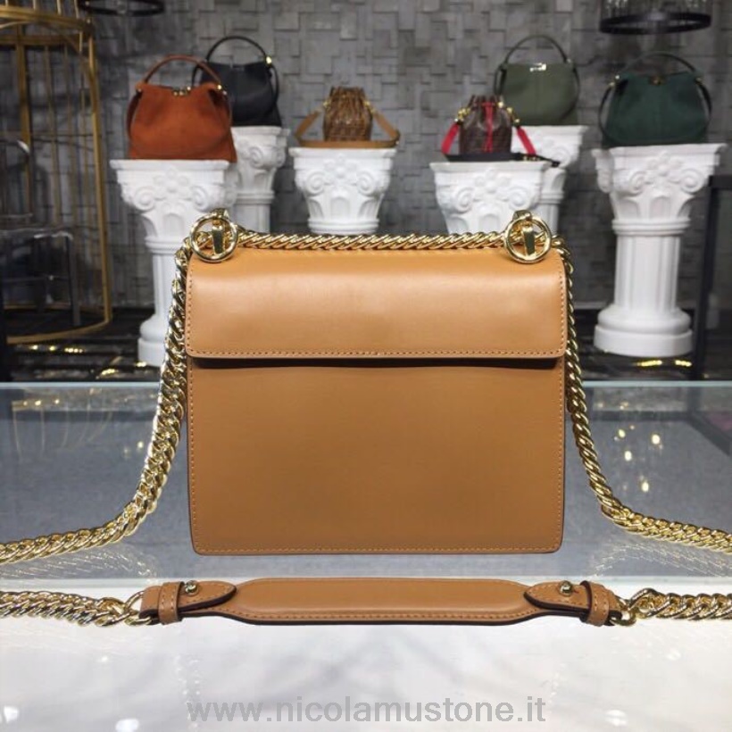 Qualità Originale Fendi Tappetino Ricamo Kan I Bag 20cm Collezione Primavera/estate 2019 Marrone