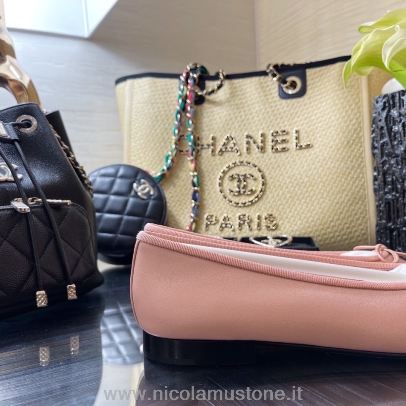 Qualità Originale Ballerine Chanel Pelle Di Agnello Collezione Primavera/estate 2021 Rosa