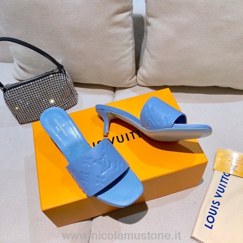Qualità Originale Louis Vuitton Revival Sandalo Mule Pelle Di Agnello Collezione Primavera/estate 2021 Blu