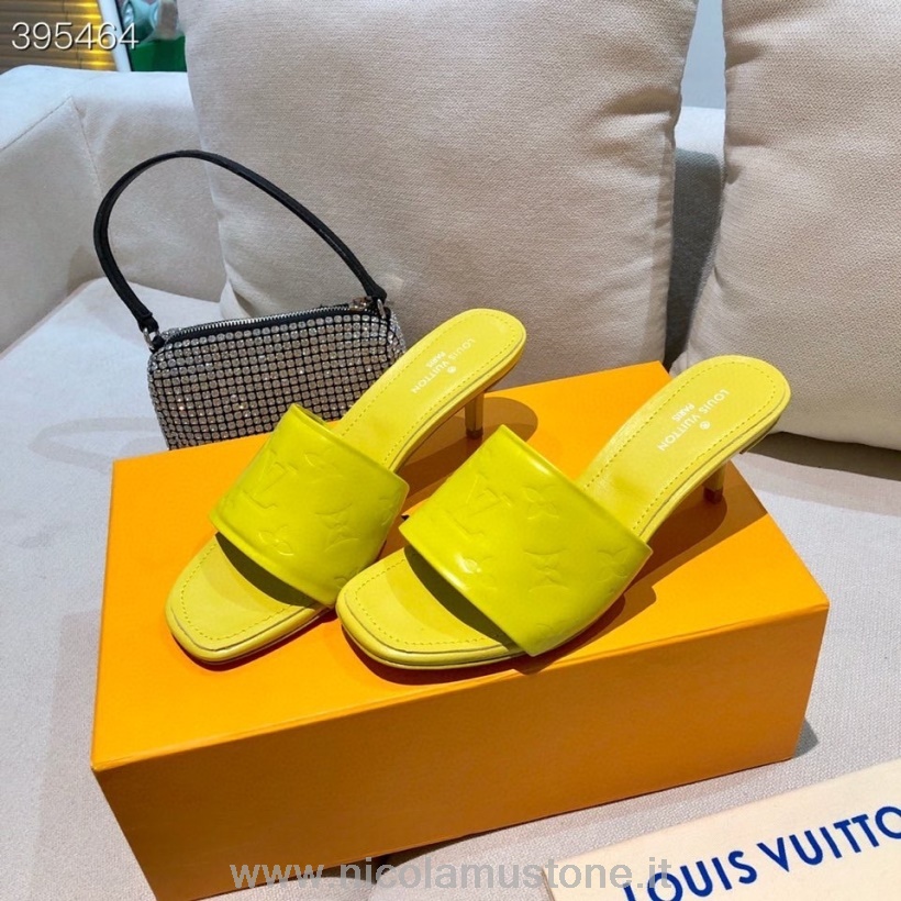 Qualità Originale Louis Vuitton Revival Sandalo Mule Pelle Di Agnello Collezione Primavera/estate 2021 Giallo