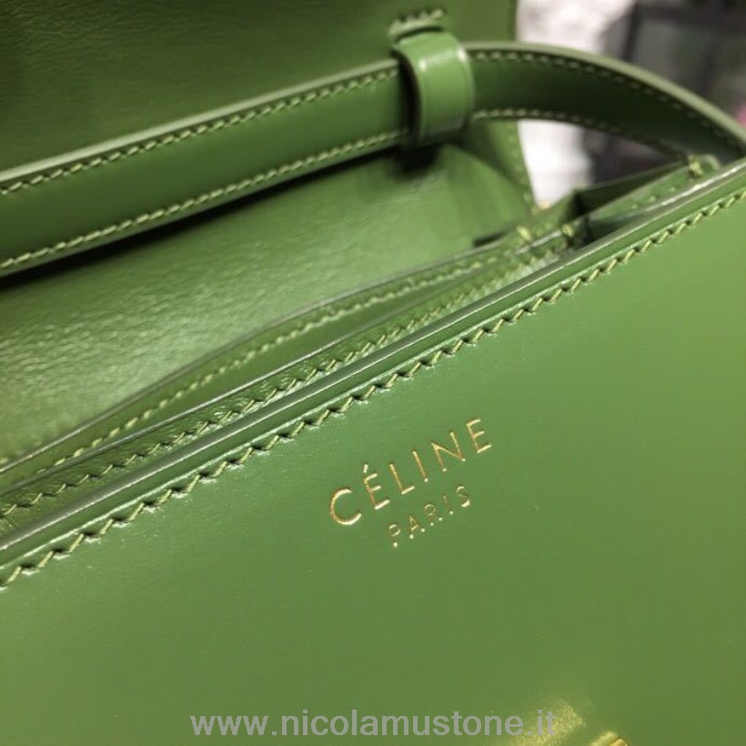 Originale Celine Classic Box Bag 16cm Pelle Di Vitello Liscia Collezione Primavera/estate 2018 Verde Mela