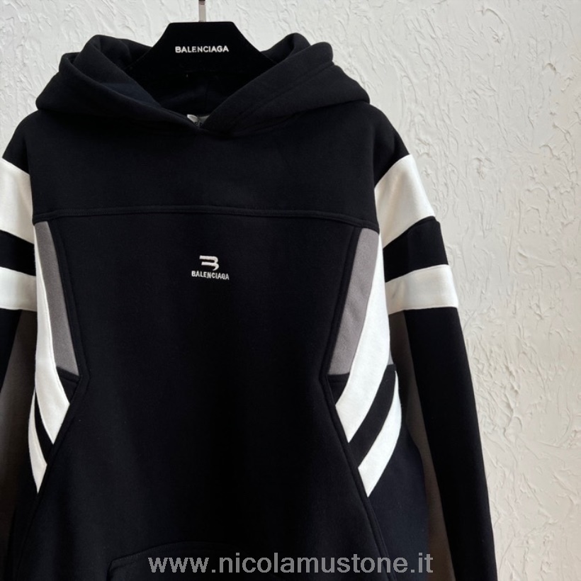 Originele Kwaliteit Balenciaga Pullover Sweatshirt Lente/zomer 2022 Collectie Zwart