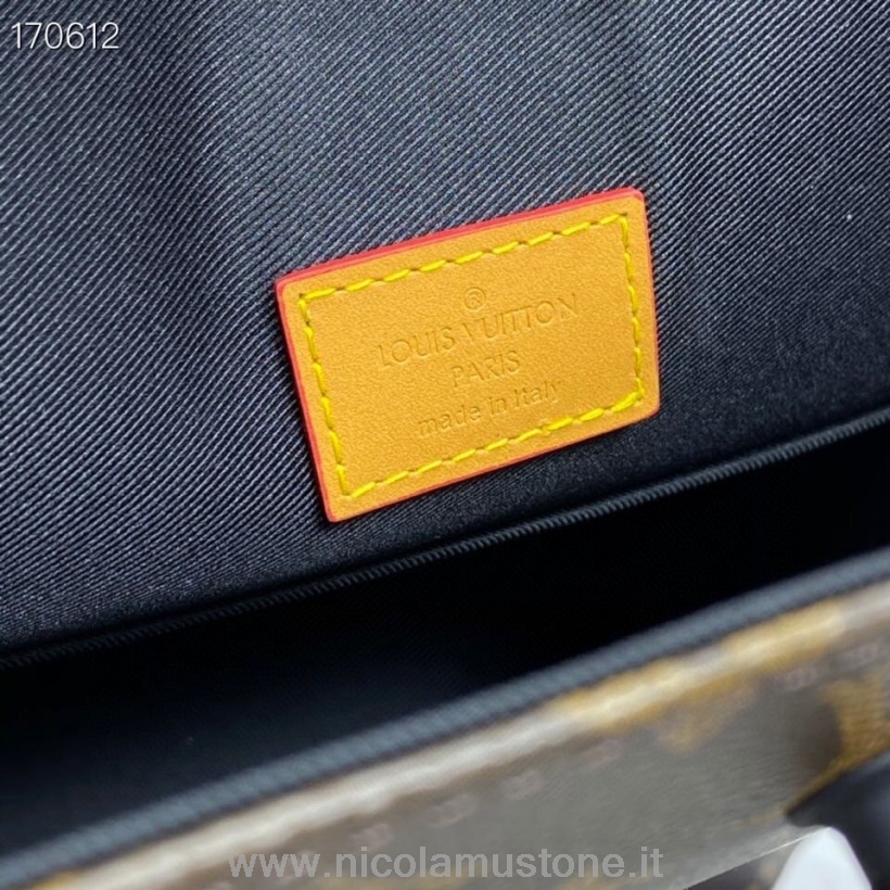 Original Kvalitet Louis Vuitton Mini Tote Bag 26cm Giant Damier Ebene Canvas Vår/sommer 2021 Kolleksjon N40355 Brun