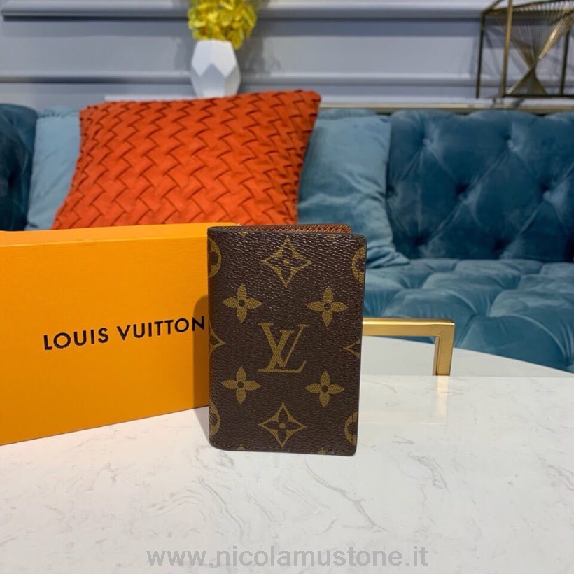 Original Kvalitet Louis Vuitton Lommeorganisator 12cm Monogram Lerret Vår/sommer 2019 Kolleksjon M30301 Brun