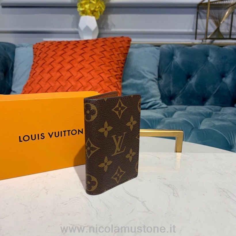 Original Kvalitet Louis Vuitton Lommeorganisator 12cm Monogram Lerret Vår/sommer 2019 Kolleksjon M30301 Brun