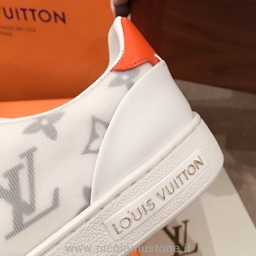 Original Kvalitet Louis Vuitton Frontrow Sneakers Kalveskinn Høst/vinter 2020 Kolleksjon 1b87cd Oransje/hvit