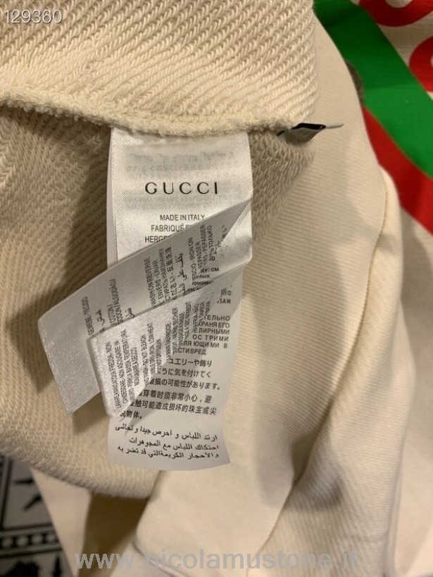 Original Kvalitet Gucci Original Boutique Unisex Genser Høst/vinter 2020 Kolleksjon Hvit