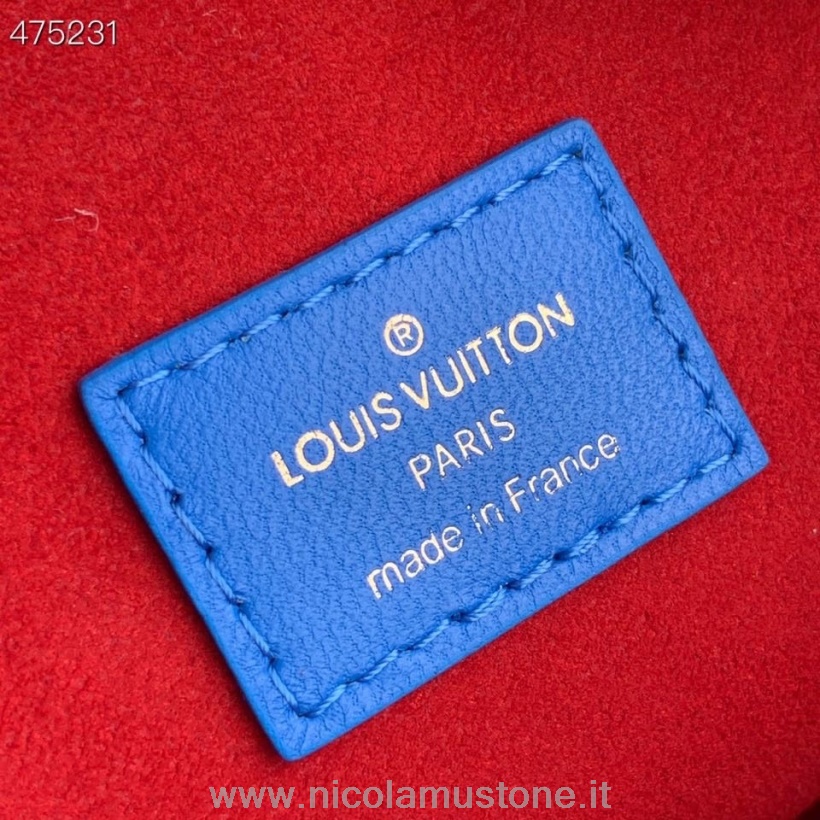 Original Kvalitet Louis Vuitton Coussin Pm Bag 26cm Monogram Preget Puffy Lammeskinn Vår/sommer 2021 Kolleksjon M58626 Blå/rød