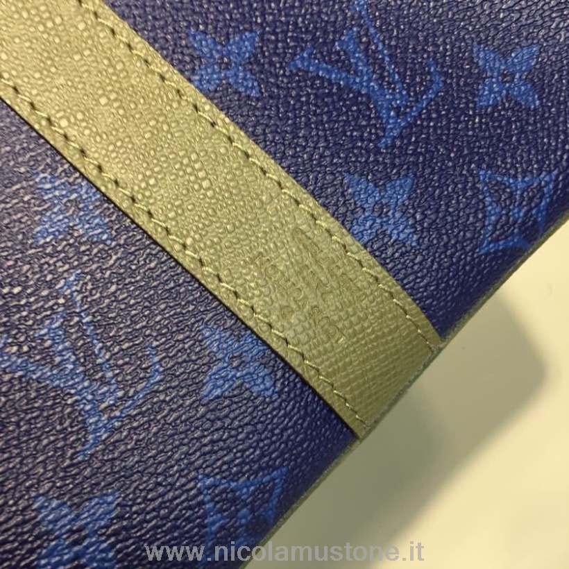 Original Kvalitet Louis Vuitton Keepall 45cm Monogram Tonalt Lerret Høst/vinter 2018 Kolleksjon M43858 Blå/multi