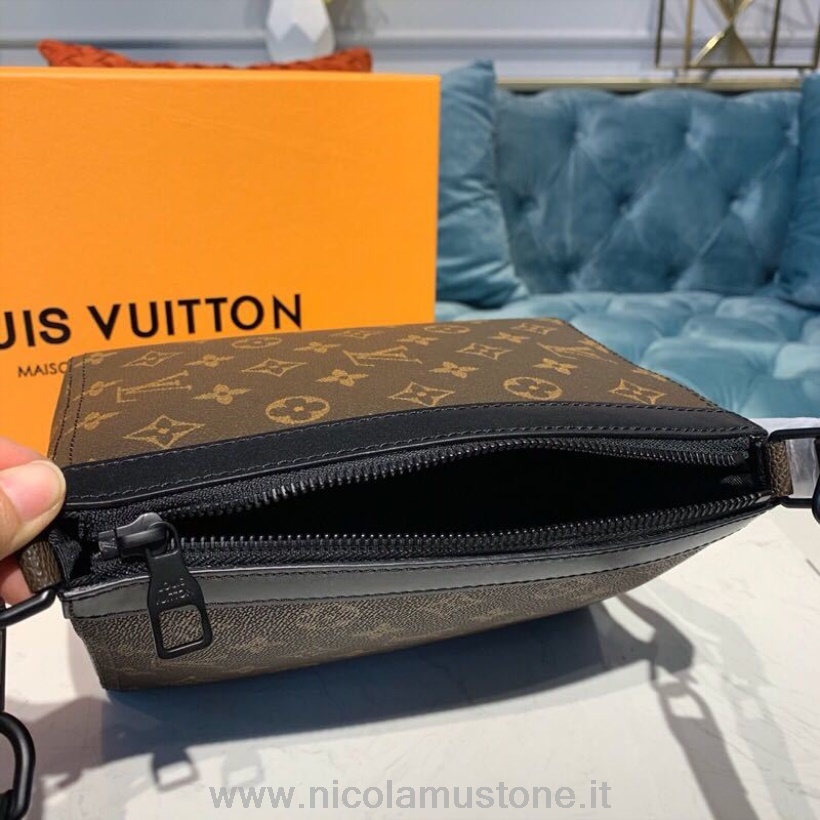 Original Kvalitet Louis Vuitton Trekantformet Veske 24cm Monogram Lerret Vår/sommer 2019 Kolleksjon M54330 Brun