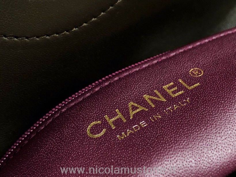 Qualità Originale Chanel Trendy Cc Borsa Con Manico Superiore 25 Cm Pelle Di Vitello Hardware Oro Primavera/estate 2019 Collezione Act 1 Verde Oliva