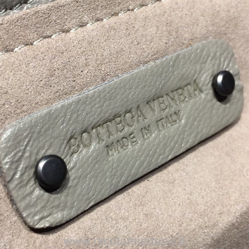 Original Quality Bottega Veneta Alumna Bag 24cm Intrecciato Nappa Leather Brunito Hardware Fall/winter 2019 Collection Light Grey