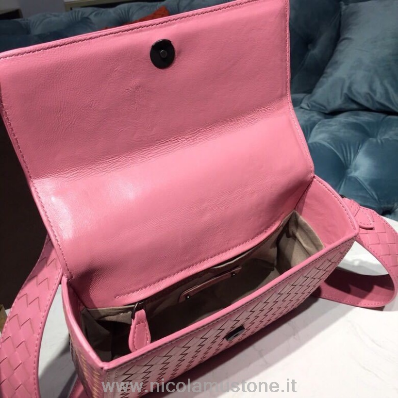 Original Quality Bottega Veneta Alumna Bag 24cm Intrecciato Nappa Leather Brunito Hardware Fall/winter 2019 Collection Pink