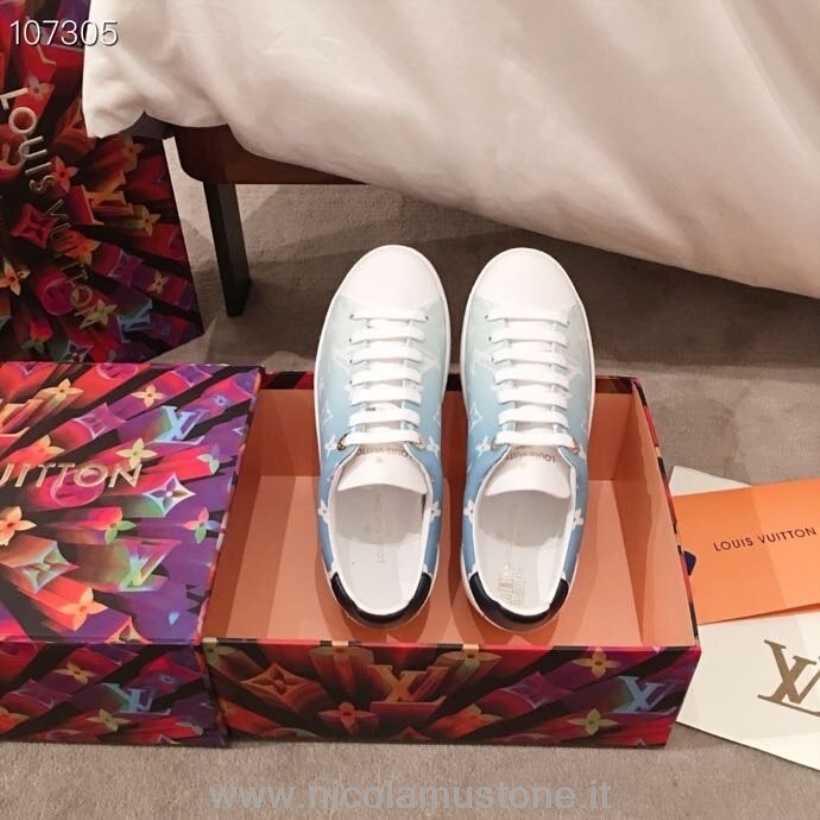 Original Quality Louis Vuitton Sneakers Frontrow Pelle Di Vitello Collezione Autunno/inverno 2020 1b87cd Blu/bianco