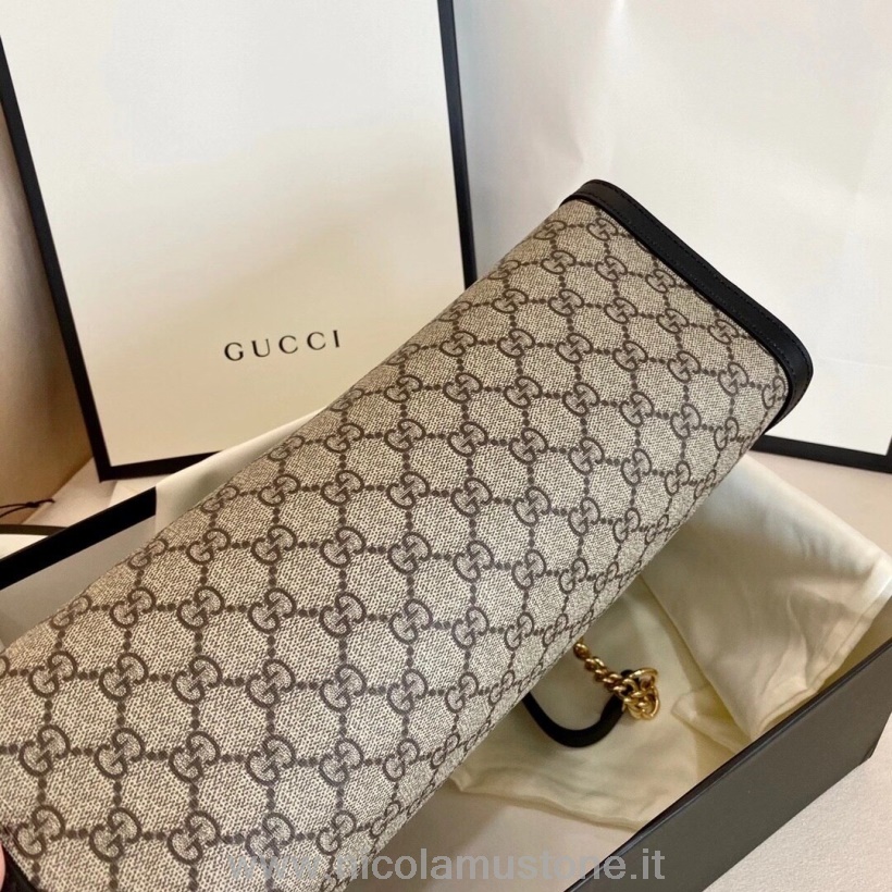 Oryginalna Jakość Gucci Gg Torebka Na Kłódkę 32 Cm Skóra Cielęca Kolekcja Jesień/zima 2020 Czarna