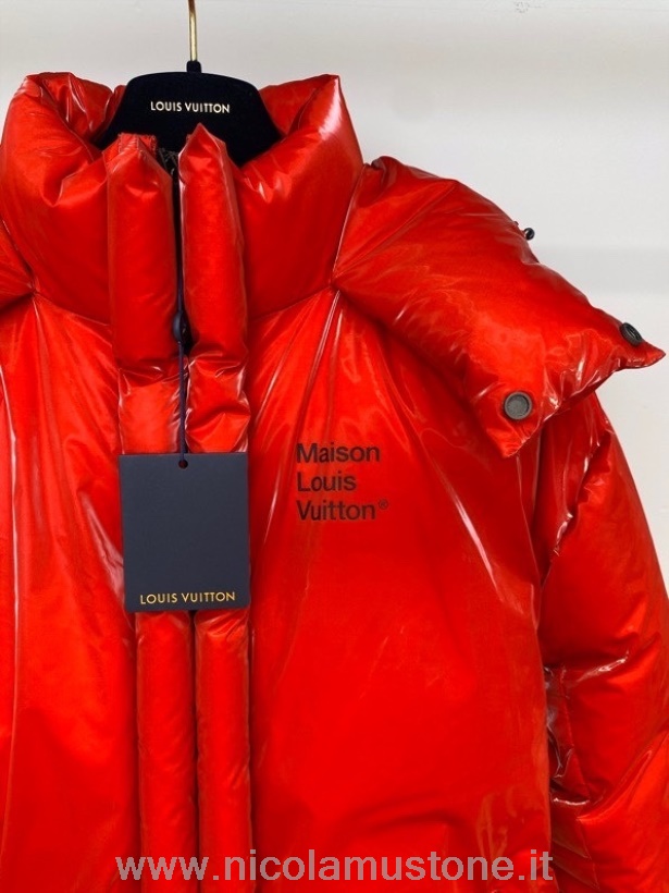 Oryginalna Jakość Louis Vuitton Puchowy Płaszcz Oversize Kolekcja Wiosna/lato 2022 Czerwony