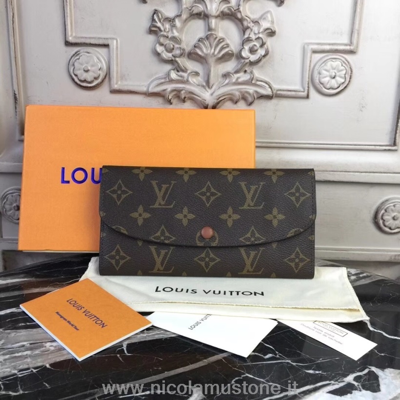 Oryginalna Jakość Louis Vuitton Emilie Portfel Monogram Canvas Kolekcja Wiosna/lato 2018 M60698 Brązowy
