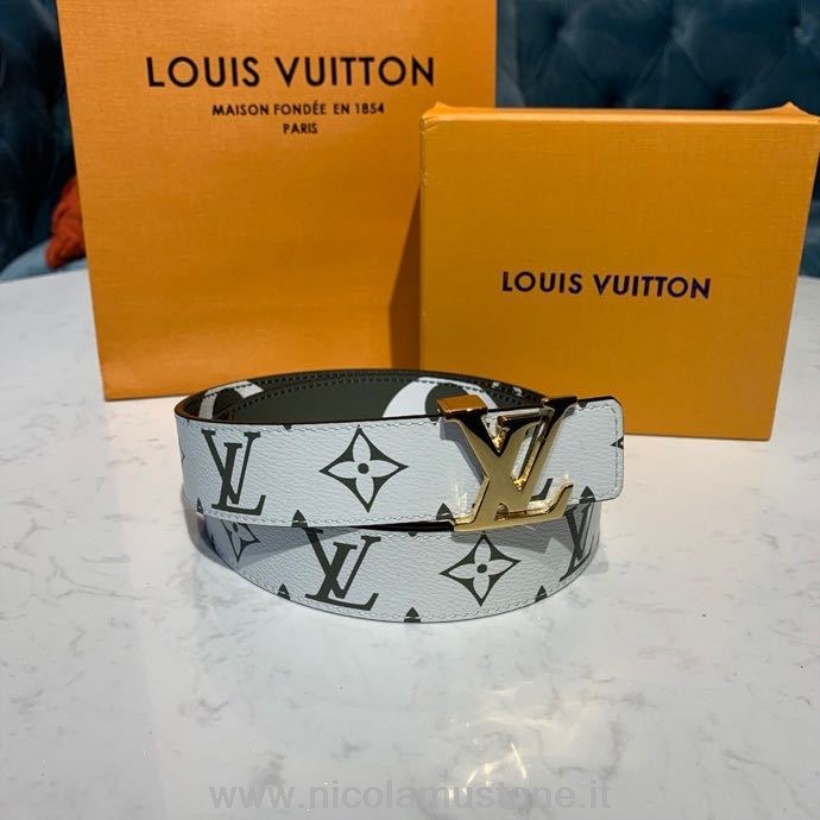 Qualità Originale Louis Vuitton Iconica 30 Reversibile Cintura Monogramma Geant Tela Collezione Primavera/estate 2020 M0151v Kaki